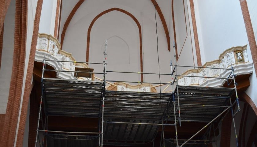 Miejsce odbudowy organów Michaela Englera w bazylice św. Elżbiety we Wrocławiu przed realizacją.